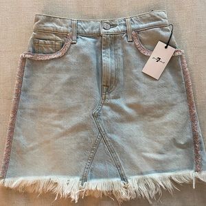 7 For All Mankind Denim Skirt!
